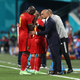Romelu Lukaku (left) and Roberto Martinez